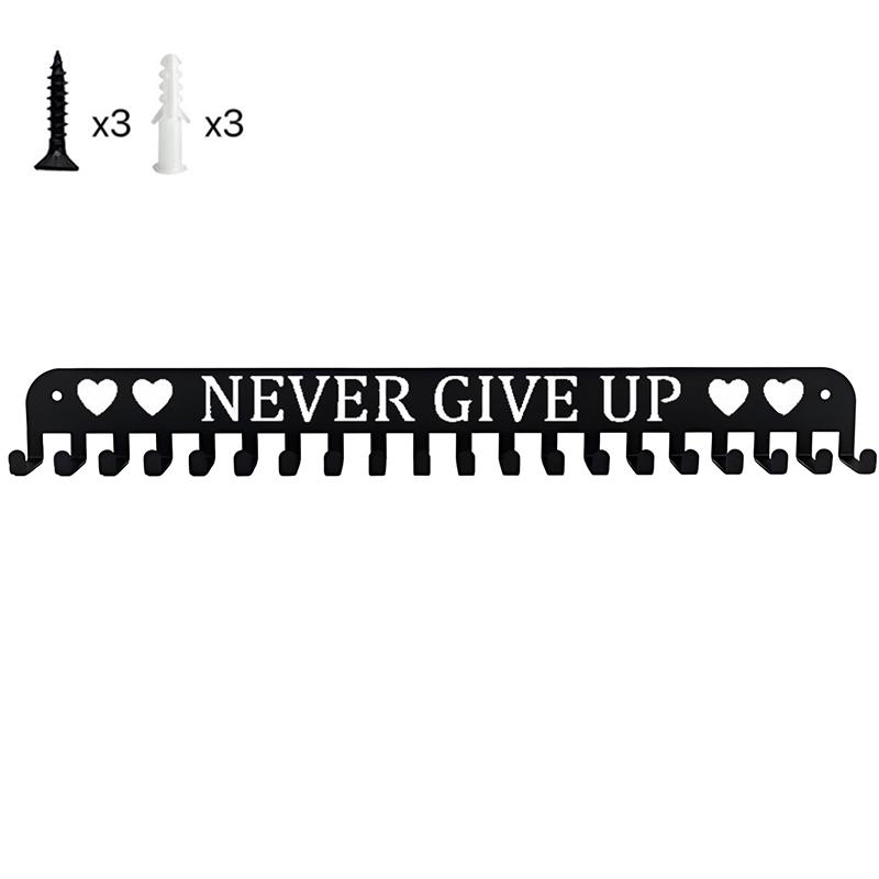 Medal Display Rack Metal Medal Hanger Holder Organizer Wall Mounted Large Capacity Award Holder For Race Soccer Sports Karate