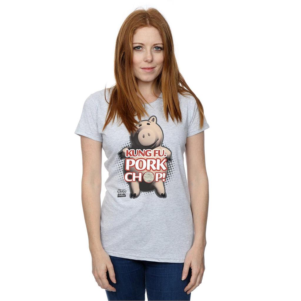 Disney Womens/Ladies Toy Story Kung Fu Pork Chop Cotton T-Shirt