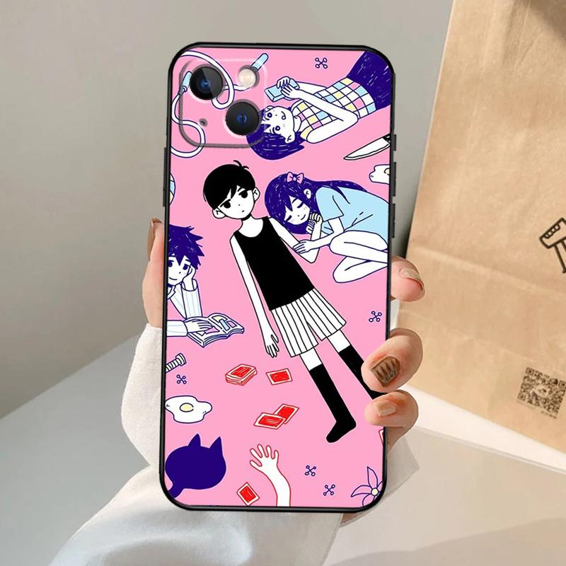 Чехол-кейс Omori для iPhone 16 15 14 12 Pro Max 11 13 Pro Max X XR XS MAX Plus 12 Mini Coque