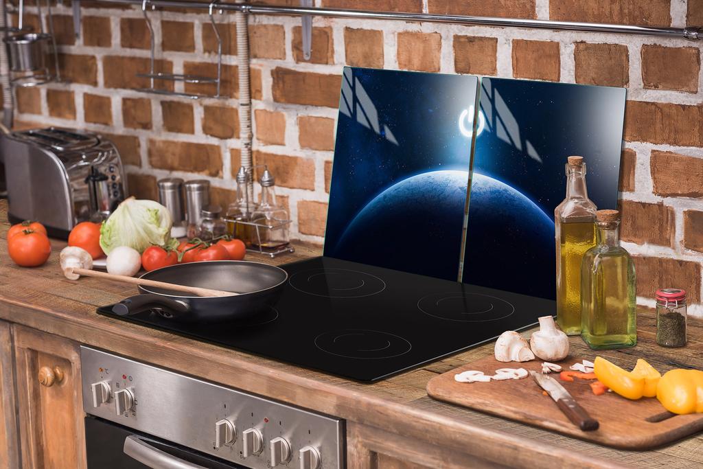 Glass protective plate for the stove 2x45x52 Kosmos