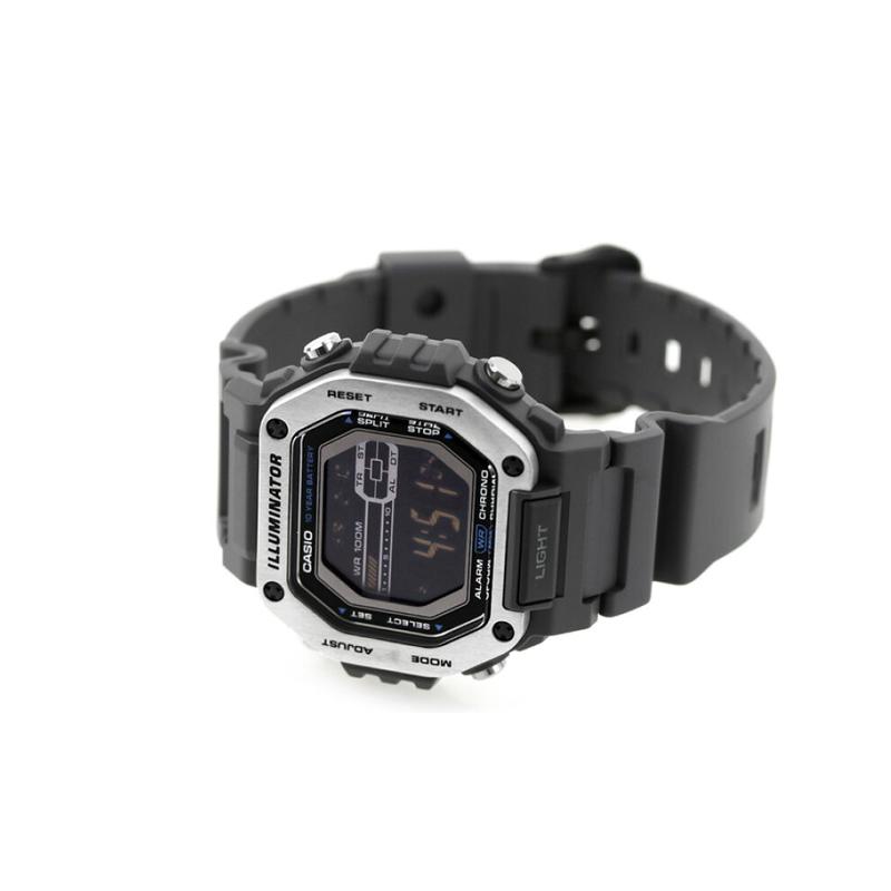 Casio СТАНДАРТНАЯ серия 100 метров водонепроницаемость кварцевый механизм японские и корейские часы мужские часы черный циферблат MWD-110H-8BV