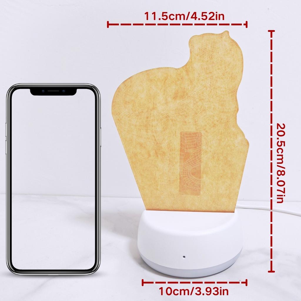 USB3D Ночник Тираннозавр - Идеальный подарок для любителей динозавров, Декоративный атмосферный светильник для спальни/рабочего стола