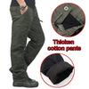 Men's Fashion Loose Cotton Casual Outdoor Sports Long Trousers Autumn Winter Thick Warm Work Pants