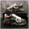 Мода Новые Мужские Роскошные Стразы Металлическая Пластина Платформа Высокие Топы Повседневные Лоферы Мужские Рок Панк Лоферы Кеды для Скейтборда Zapatos Hombre