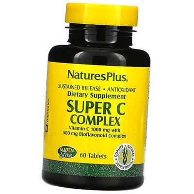 Витамин С с Биофлавоноидами, Super C Complex Sustained Release, 60таб (36375164)