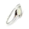 Silver Ring 'Goddess Opal' White Silver (rhodium) - 6 Mm