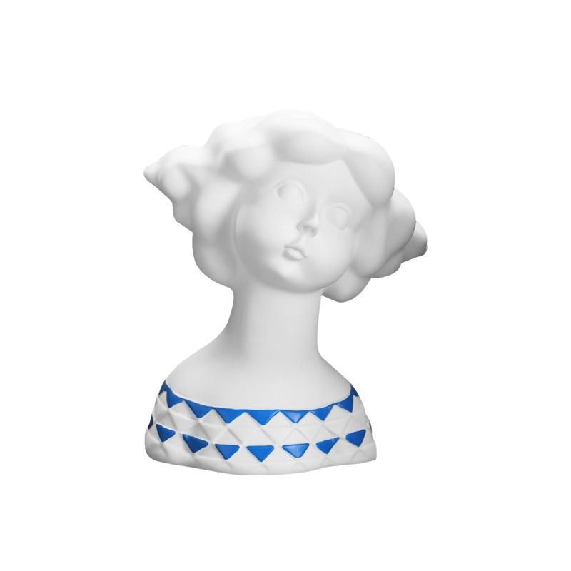 Абстрактная статуэтка девушки Модернистская смоляная скульптура для декора дома и офиса Художественная фигурка Художественный подарок Минималистичный дизайн интерьера