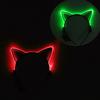 LED Light Cat Ear Hair Hoop Plastic Headband with Anti-Slip Design Men Women Bar Nightclub Hairband Hair Accessory