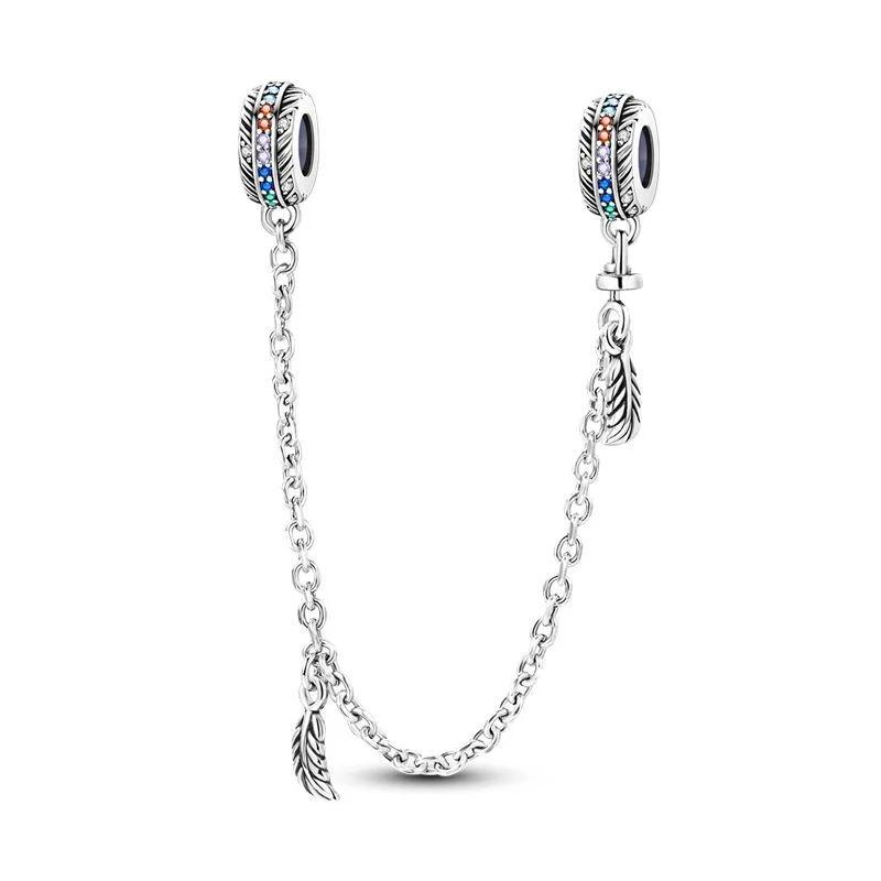 Шармы-перья из серебра 925 пробы, Бусины, Ловцы снов, Счастливые подвески для браслетов, ожерелий своими руками, Женские украшения, Подарки