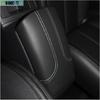 For Nissan Rogue 2017- Black Leather Central Console Armrest Box Cover Trim