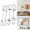 New Stainless Steel Wire Rope With Locking Adjustable Suspension Lanyard 1.5/2/3/4mm Hanging Rope