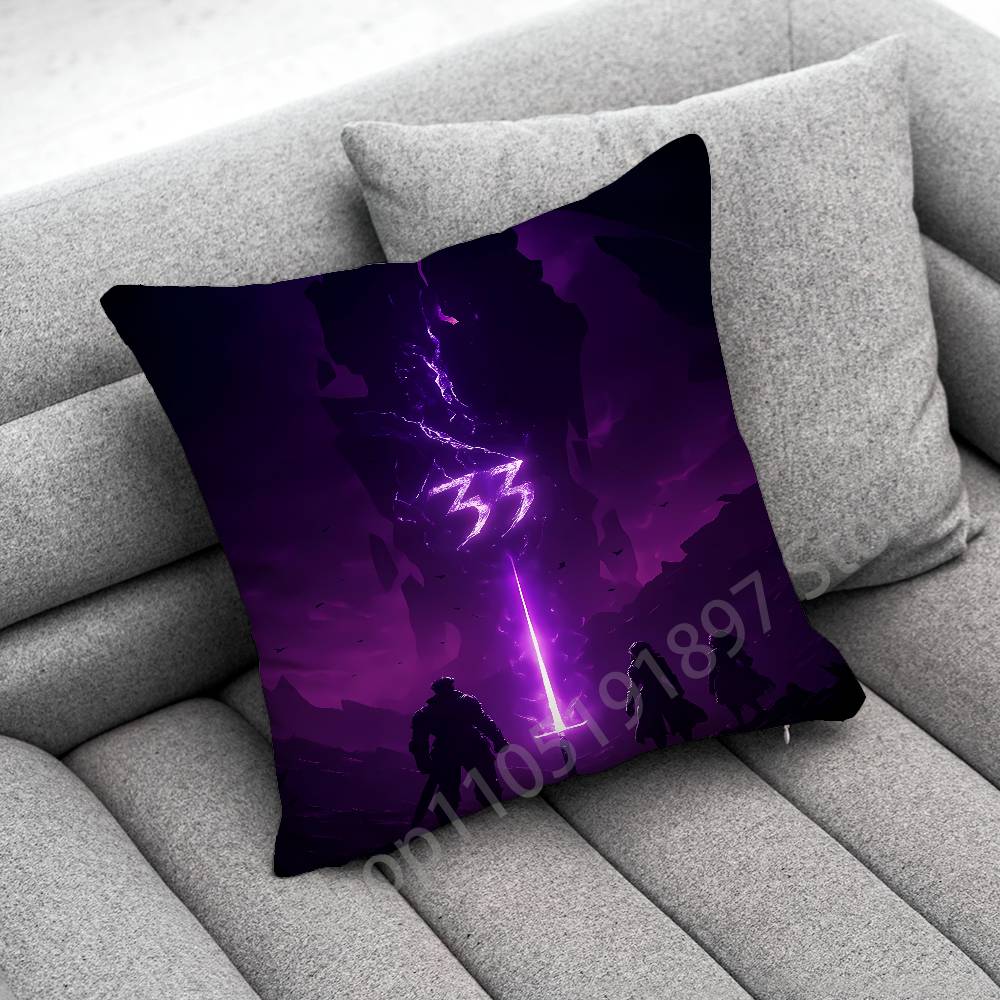 Clair Obscur Expedition 33 Throw Pillow Case For 55x55cm 40x40cm 45x45cm 50x50cm 30x30cm Square Office Pillowship Cover