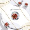 Charms Rose Flower Bead Pendant Pr 925 Beads