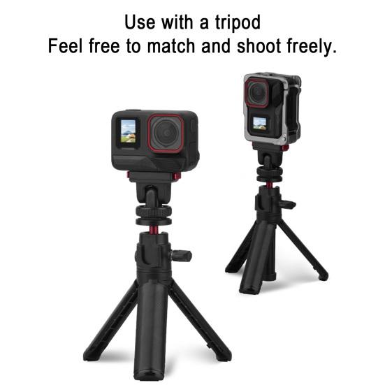 Магнитное быстросъемное крепление для Insta360 Ace/Ace Pro/Ace Pro 2 Резьба 1/4" Быстросъемная база для экшн-камеры Адаптер для штатива Аксессуары для спортивной камеры