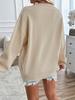 Diyun 2024 Autumn/Winter Women's Yarn-Dyed Independence Day Long-Sleeve Casual Sweater