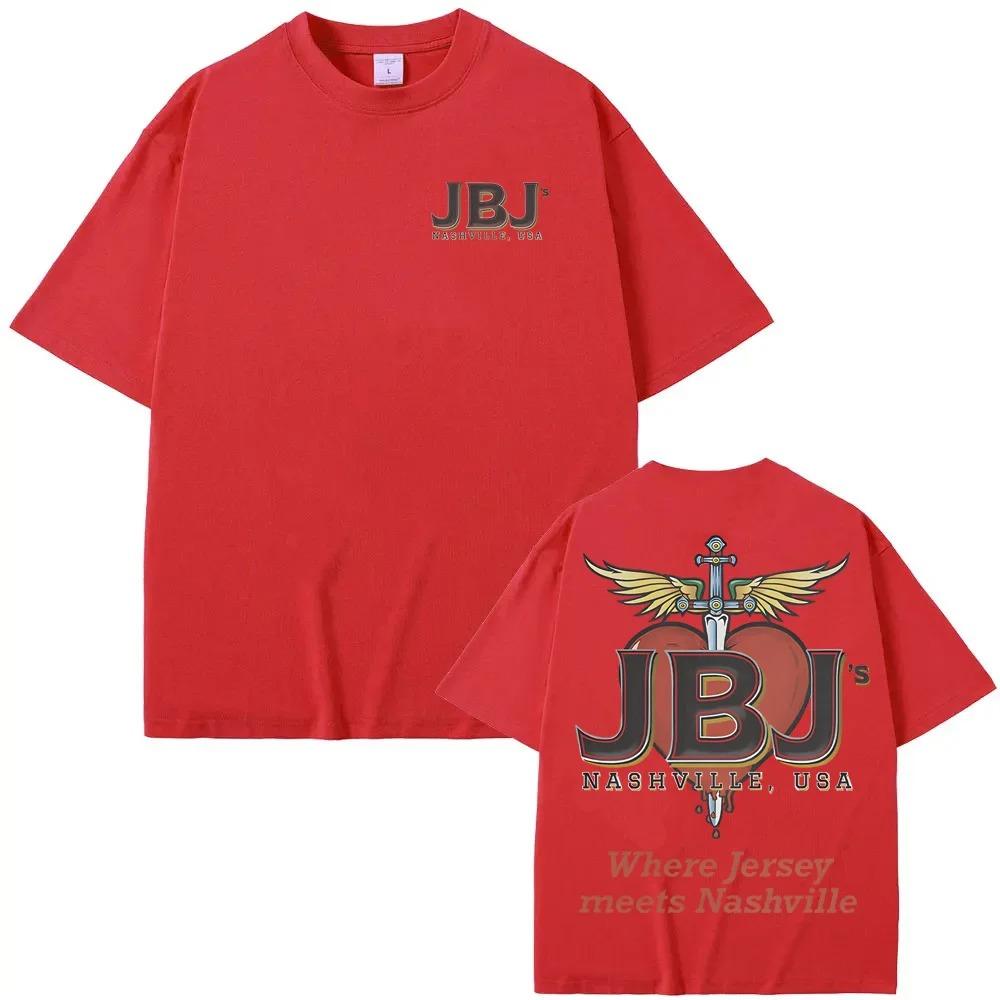 JBJS New Jersey Nashville Perfect Fusion TShirt Bon Jovi Summer New Style Korean Version 100 Cotton HighQuality Long