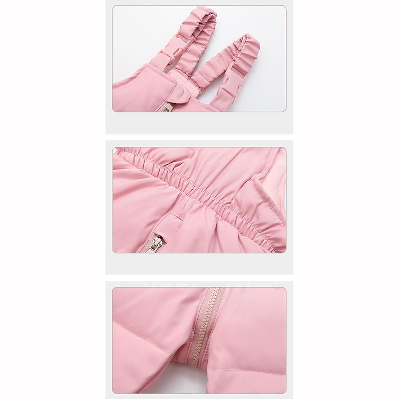 Детский пуховый костюм для мальчиков и девочек, утолщенный, зимний стиль