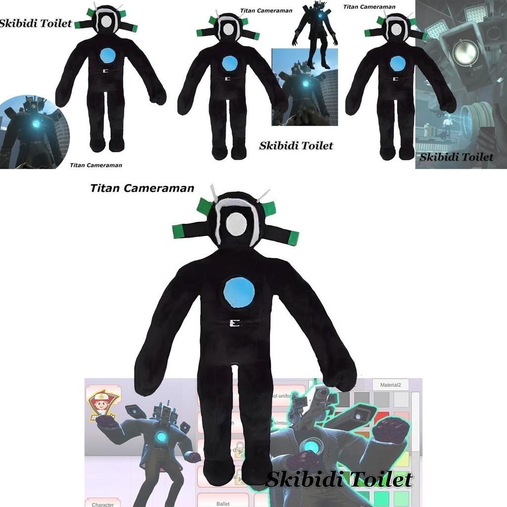Skibidi Toilet Plush Figure Titan Cameraman Character Soft Stuffed Toy 30cm/11.81in