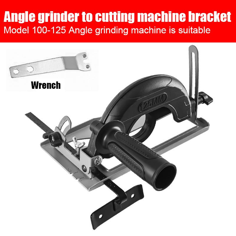 Регулируемая глубина резки 45°, кронштейн для позиционирования, угловая шлифовальная машина, модернизированная режущая машина, долбежное основание для угловой шлифовальной машины 100-125 мм