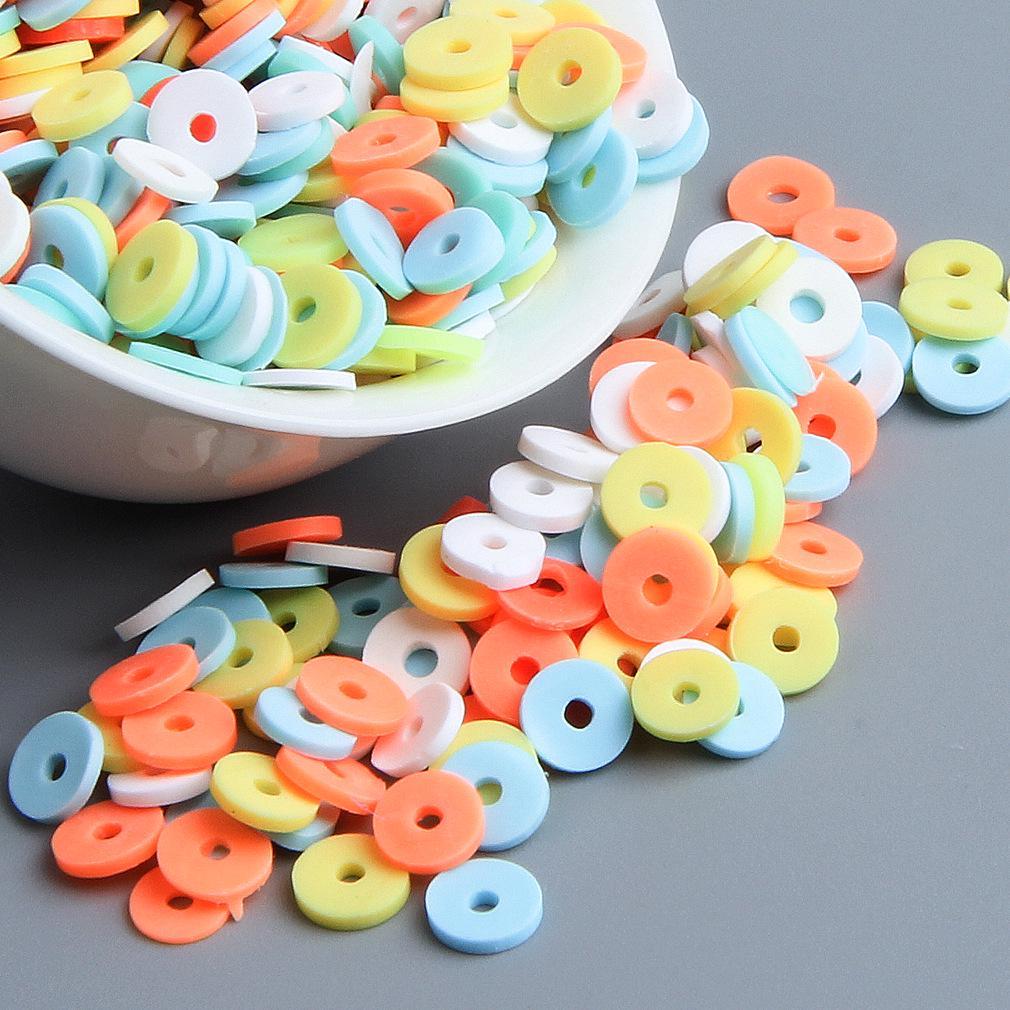 10 г бусин из полимерной глины сплошного цвета для браслетов и ожерелий - Разделительные бусины ручной работы