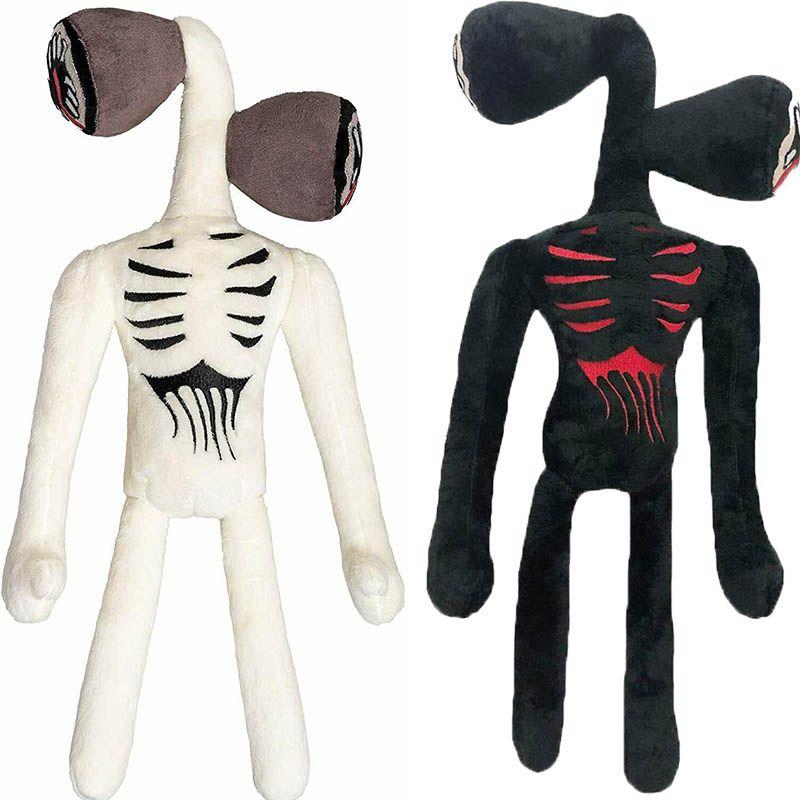 15.7 Inch Siren Head Plush Toy Soft Black And White Horror Stuffed Doll For Kids