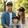 Хлопковые Кепки с вышивкой DAD MOM MINI Винтажные Регулируемые Родительские-Унисекс Бейсболки Дышащие Повседневные Для улицы Защита от солнца Кепки
