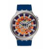 Wristwatch ORANGE IN THE WORKS SB07S114 Blue [Swatch]