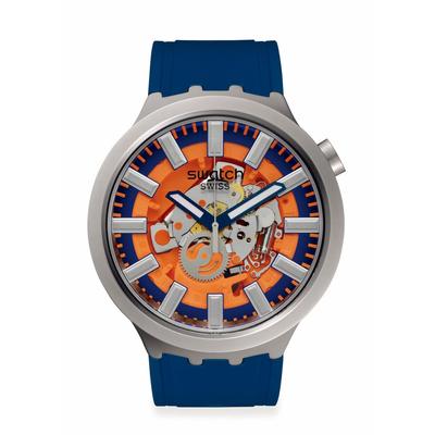 Наручные часы ORANGE IN THE WORKS SB07S114 Синие [Swatch]