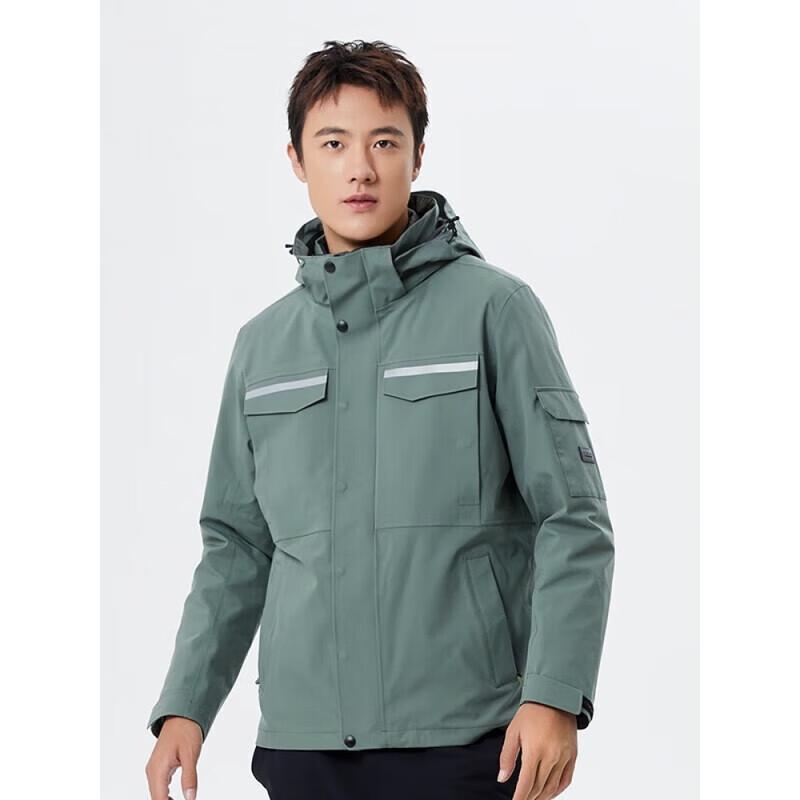 SCALER Мужская зимняя outdoor куртка 3-в-1 с пуховым наполнителем