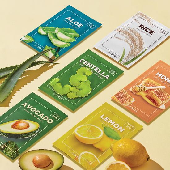 The Saem Натуральная маска (1 лист) (Выберите 1 из 10 типов),Корейский пакет масок