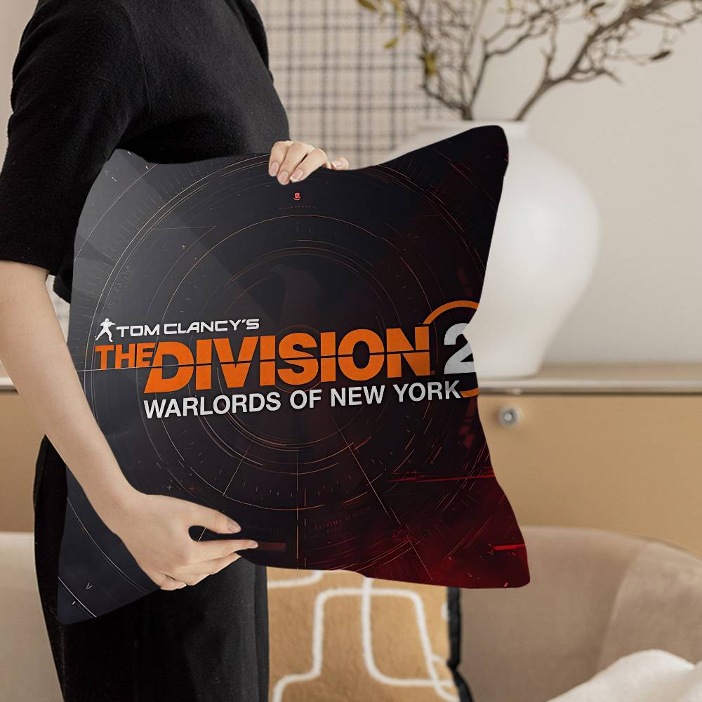 T-Tom Clancy'S The Division Cushion Cover Inches Farmhouse Decor Home Throw Pillow Covers For Couch Decorations