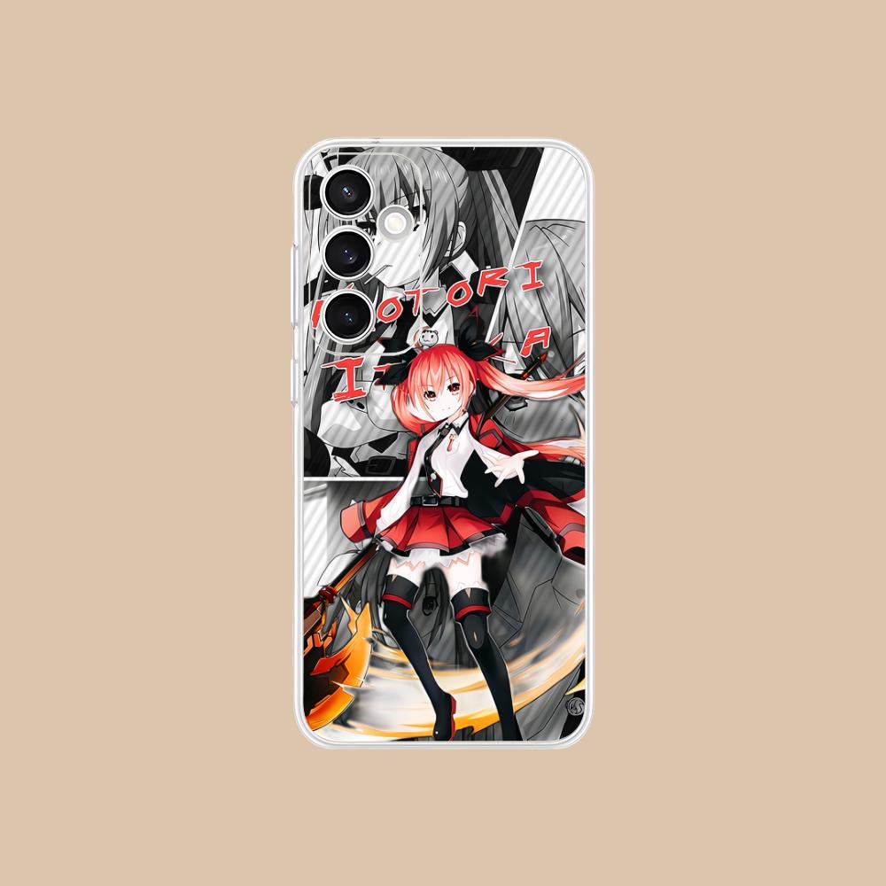 Date a Live Котори Ицука Прозрачный чехол для мобильного телефона для Samsung Galaxy S25 S24 S23 S22 S21Plus FE Ultra Цветной чехол