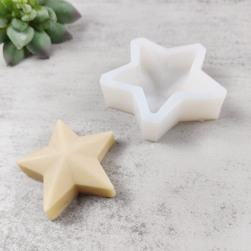 Church Party Clay Tools Handmade 3D Art Wax Mold Soap Making Silicone Mould Star Candle Molds
