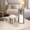 Round Cotton Swab Storage Box Double Layer Cotton Swab Holder Creative Pads Dispenser Q-tips