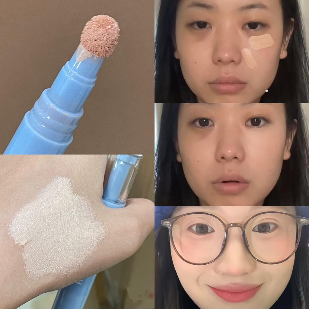 Мягкая плюшевая головка консилера-ручки, маскирующая темные круги, выравнивающая тон кожи, осветляющая, контролирующая жирность кожи, основа для лица, фиксирующая макияж