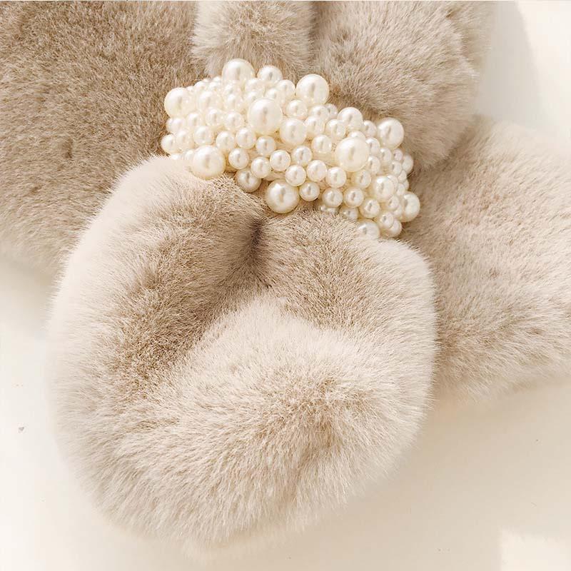 Fashion Imitation Rabbit Fur Collar Scarf Autumn Winter Plush Thicken Keep Warm Scarf