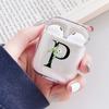 Чехол для AirPods с тропическими листьями и 26 буквами алфавита для Apple Airpods 3 Pro, защитный чехол для гарнитуры, прозрачный чехол для зарядки
