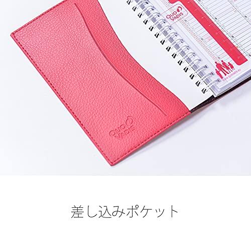 Quo Vadis 2026 Edition Time and Life 10x15 Diary (Weekly Vertical, Starting December 2025, A6 Variant, 10x15cm, French Edition) Vermilion (qv539vm)