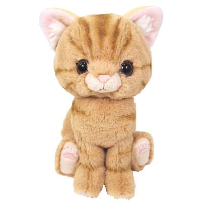 Солнце Лимон Котенок Американская короткошерстная Коричневая Плюшевая Игрушка Животное Кошка P-7531 (14.9 x 16.3 x 7.2 см)