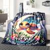I Love You To The Moon And Back Home Customized Blankets Comfortable Soft Lightweight Allseason Multipurpose Blanket For Picnics Sofas Offices Beds