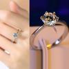 New Never Fade Luxury Original Rings For Women Engagement Gift Proposal Jewelry Bride Wedding Bands Allergy Free