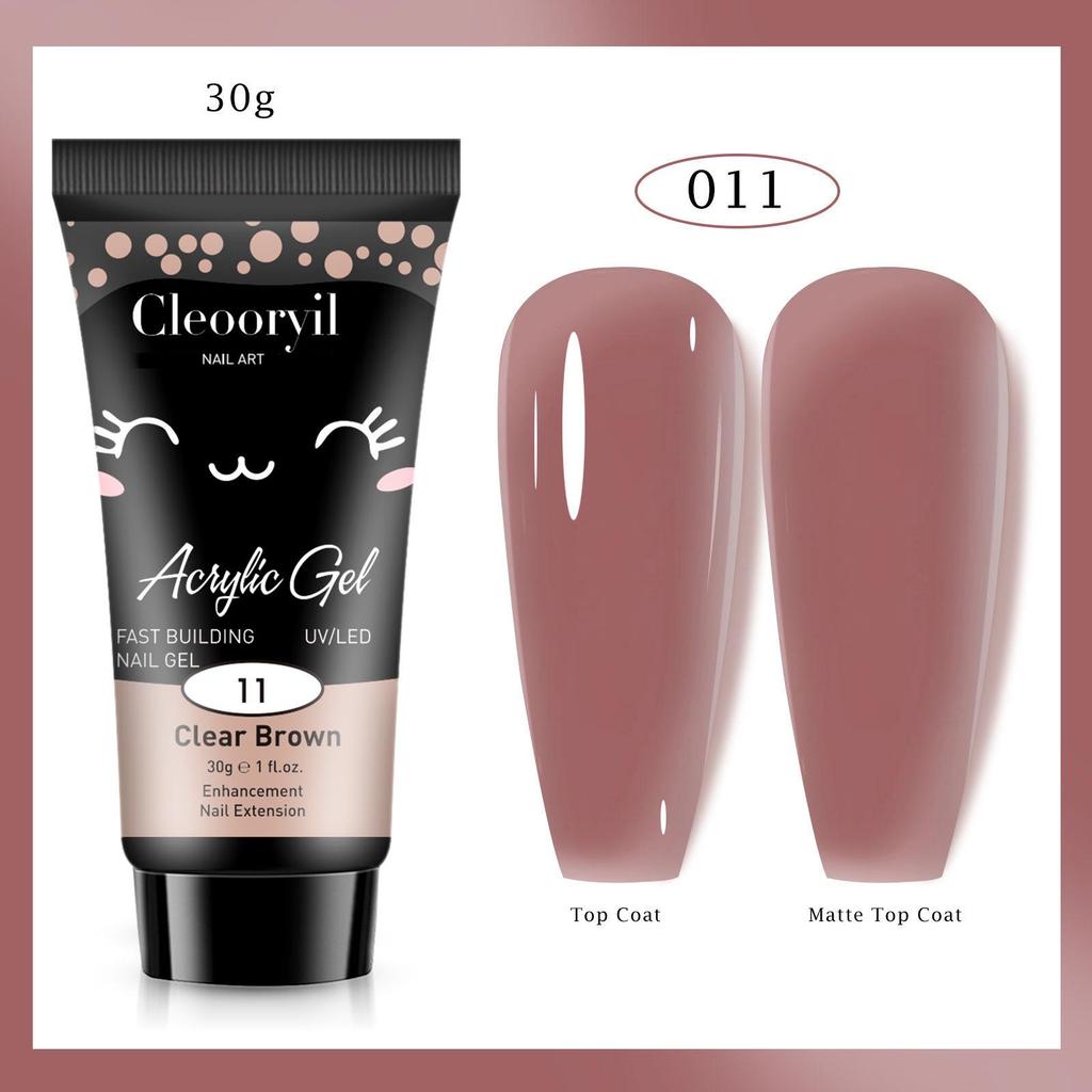 УФ Твердый Гель для Наращивания Ногтей, 15 мл - Быстрый Кристаллический Гель для Быстрого Нанесения