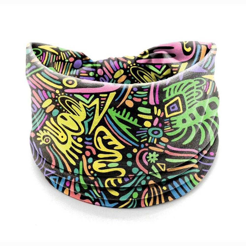 Elastic Turban Boho Printed Headscarf New Hair Scarf  Girls