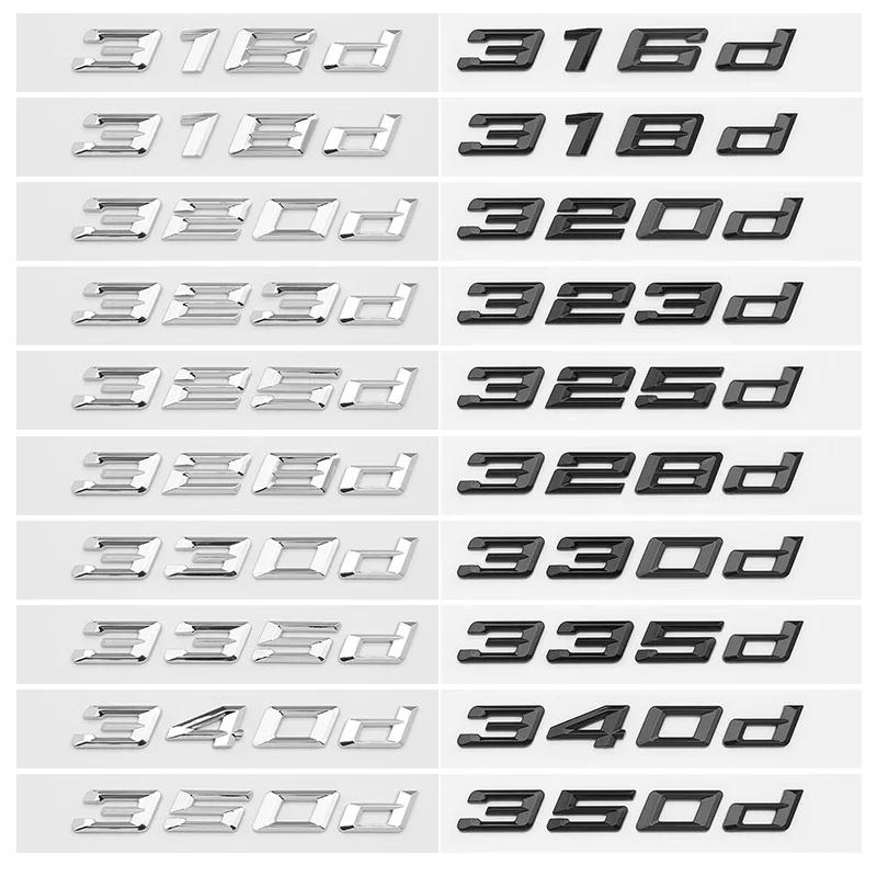 ankfz6 Rear Trunk number 316i 318d 320i 325i letters 328d 330i 340i Badge ABS Emblem E90 E46 F30 car rear enclosure sticker Accessories