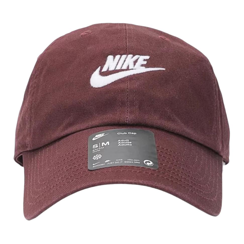 Nike Хлопковые бейсболки унисекс Ярко-бордовый красный/белый FB5368-652