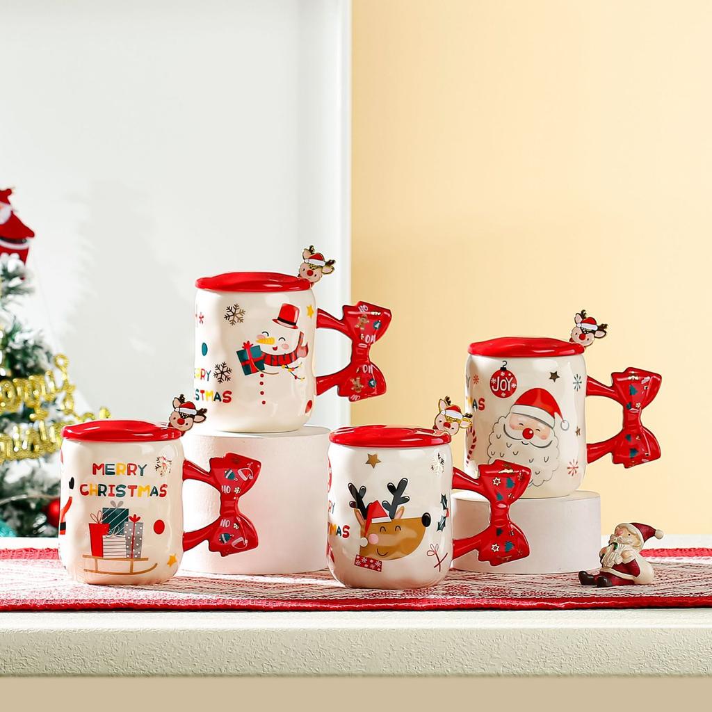 Creative Santa Claus Ceramic Cup Christmas Cup High Precision Mug Christmas Water Cup