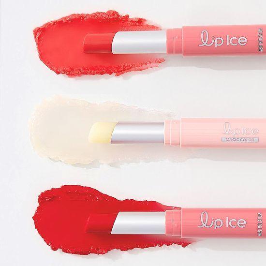 MENTHOLATUM Lip Ice Magic Color/Оттеночный бальзам для губ (Выберите 1 из 3 типов)