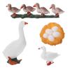 Toys Miniature Cock Cycle Duck Figurine Life Cycle Figures Growth Cycle Simulation White Goose