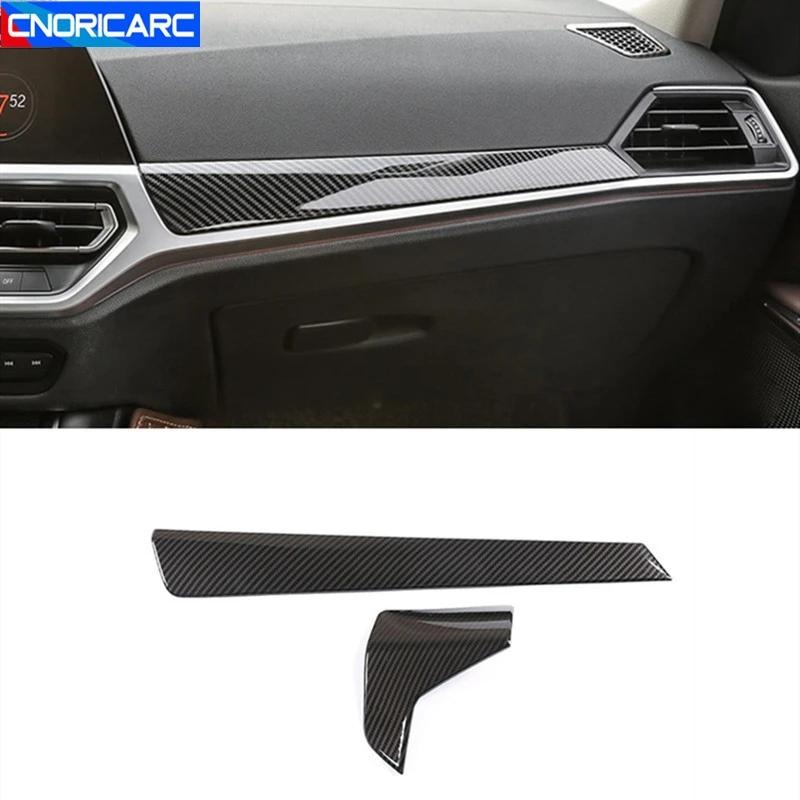 Center Console Dashboard Panel Decoration Cover Trim Carbon Fiber Style For BMW 3 Series G20 G28 LHD Interior ABS