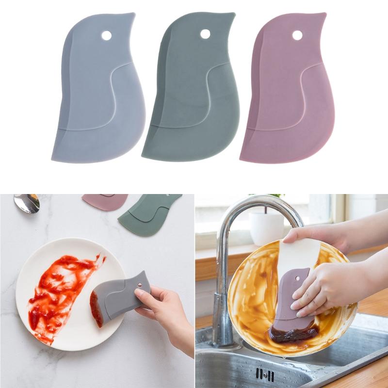 Soft Flexible Silicone Penguins Kitchen Scrapers For Baking And Cooking Tasks Dishwasher Safe Cleaning Tool